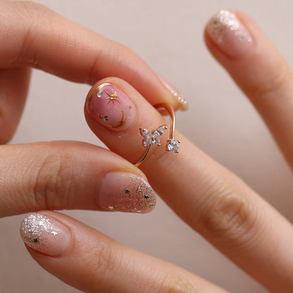 Butterfly cubic ring